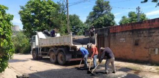Comunidade Queima Lençol, na Fercal, recebe trabalhos de manutenção nas ruas e espaços públicos
