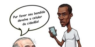 “Pur favor seu bandido devolve u telefone du cidadão!”