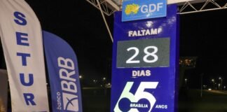 Contagem regressiva ativada! Faltam 28 dias para a comemoração dos 65 anos de Brasília