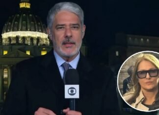 Após “fugir” de abraço, William Bonner comenta sobre Ilze Scamparini
