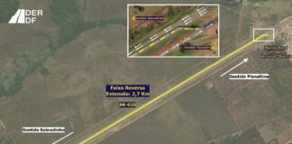 Para obras, trânsito terá alteração temporária em trecho da BR-020, entre Sobradinho e Planaltina