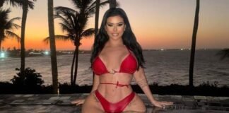 Musa do Onlyfans,Bella Sadim ,disse que passou a virada do ano, virando com 24 parceiros!