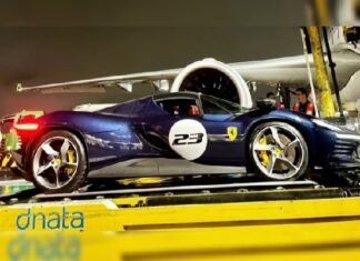 Ferrari rara de R$ 12 milhões chega ao Brasil em voo fretado.