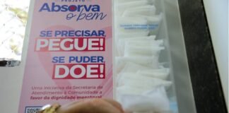 Campanha Absorva o Bem: Com 59 pontos de coleta, a campanha já distribuiu mais de 4,5 mil absorventes íntimos;
