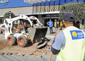 GDF começa reforma das faixas de pedestre de Taguatinga pela Avenida Comercial Sul