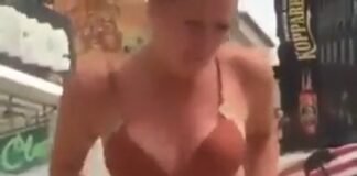 Vídeo: nunca suba em um touro mecânico de biquini!