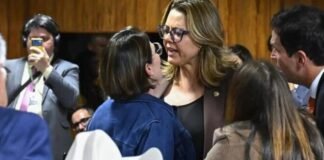 Coronel Fernanda acha que está no quartel e vai pra cima da Senadora Leila do Vôlei que retruca