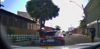 Vídeo: fugitivo do “Saidão” é preso após assaltar bar e roubar carro no DF