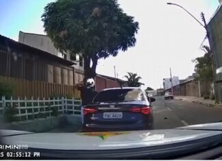 Vídeo: fugitivo do “Saidão” é preso após assaltar bar e roubar carro no DF