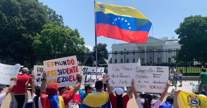EUA-Protesto Casa Branca Venezuela