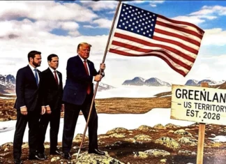 Trump publica imagem de IA com bandeira dos EUA na Groenlândia