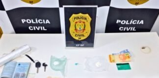 33ª DP prende três por tráfico e associação para o tráfico de droga em Santa Maria