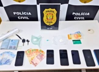 33ª DP prende três por tráfico e associação para o tráfico de droga em Santa Maria