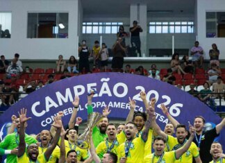 Brasil bate Argentina e conquista 12º título na Copa América de Futsal