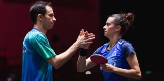 Calderano e Bruna Takahashi vão à semi de duplas do Smash de Singapura