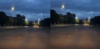 Vídeo: eixão vira ‘discoteca’ com defeitos em postes de iluminação