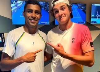 Duelo entre João Fonseca e Thiago Monteiro agita noite do Rio Open