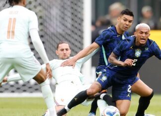 Brasil joga mal e perde de 2 a 1 para a França nos EUA