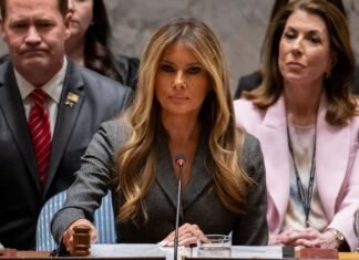 Melania Trump preside sessão histórica na ONU