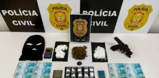 PCDF prende quatro por tráfico e associação e apreensão soma R$ 100mil