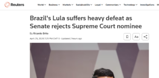 Imprensa internacional destaca rejeição de indicado de Lula ao STF