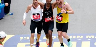 Brasileiro vira manchete por ato de empatia na Maratona de Boston