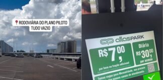 Viraliza vídeo mostrando estacionamento da rodoviária vazio após privatização