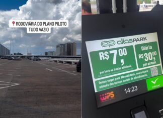 Viraliza vídeo mostrando estacionamento da rodoviária vazio após privatização
