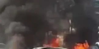 Vídeo: incêndio destrói carro em Ceilândia