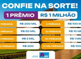 Quarta-feira (20) é dia de sorteio do Nota Legal