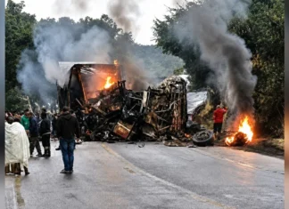 Corpos carbonizados de acidente na BR-251 vão para BH