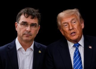 Flávio Bolsonaro embarca para os EUA para encontro com Trump