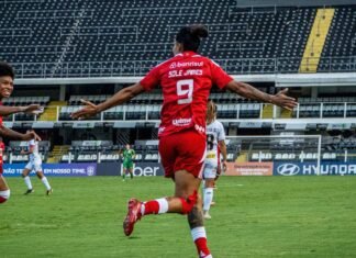 Inter aplica 3 a 0 no Santos fora de casa pelo Brasileirão Feminino