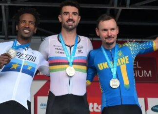 Lauro Chaman é ouro em etapa a Copa do Mundo de ciclismo de estrada