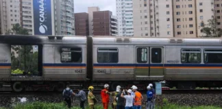 Nessa manhã, falha em trem lota estação de Ceilândia no Metrô-DF