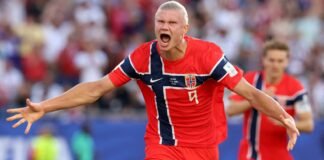 Haaland brilha e Noruega goleia Iraque em seu retorno à Copa do Mundo