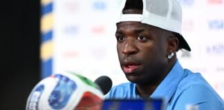 Mais experiente, Vini Jr. afirma que Brasil “chega para ser campeão”
