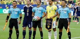 CBF envia ofício contestando gol anulado de Vini Jr. contra Escócia