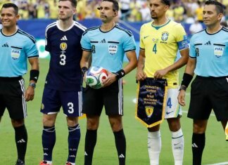 CBF envia ofício contestando gol anulado de Vini Jr. contra Escócia