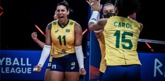 Invicto, Brasil encara campeãs olímpicas na Liga das Nações de vôlei