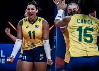 Invicto, Brasil encara campeãs olímpicas na Liga das Nações de vôlei