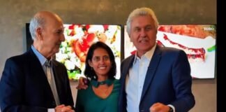 Carol Fleury recebe apoio conjunto de Ronaldo Caiado e José Roberto Arruda