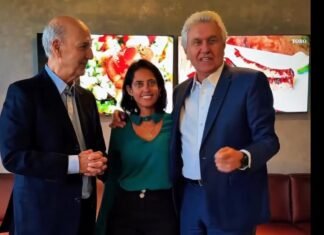 Carol Fleury recebe apoio conjunto de Ronaldo Caiado e José Roberto Arruda
