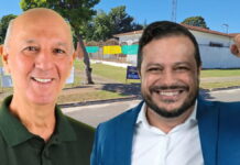 Rogério Ulysses e Arruda se reúnem com amigos em Sobradinho para assistir ao jogo do Brasil