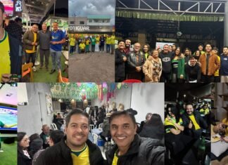 Pré-candidatos misturam torcida pela seleção com agenda de campanha no DF