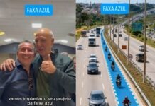 Gil Castro recebe o apoio de Arruda para a implementação da Faixa Azul para motociclistas no DF
