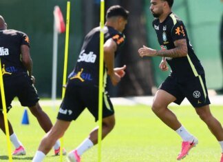 Seleção brasileira se reapresenta e faz 1º treino para encarar Haiti