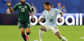 Uruguai arranca 1 a 1 com Arábia Saudita em estreia do Grupo H da Copa