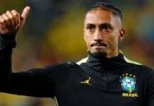 Festejado, Raphinha treina e se aproxima de retorno à Copa do Mundo