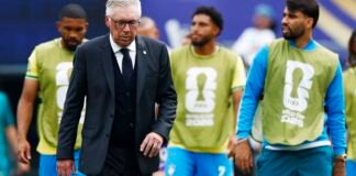 Ancelotti lamenta eliminação e já projeta novo ciclo: “Não é o fim”